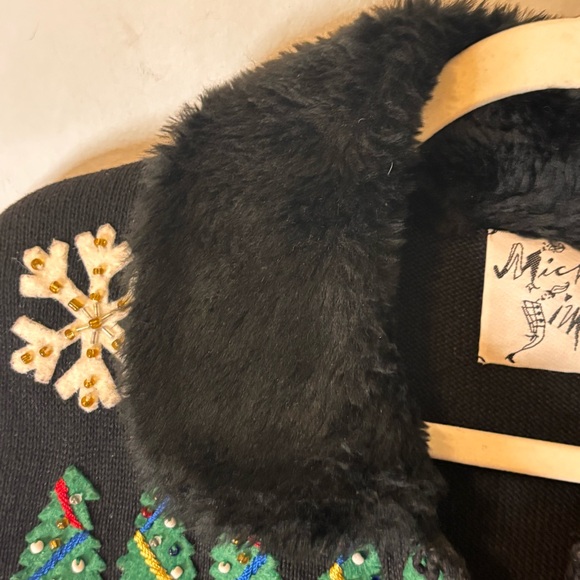 Vintage Michael Simon 1998 Holiday Christmas Cardigan Sweater Large Sweater XL - Picture 9 of 14